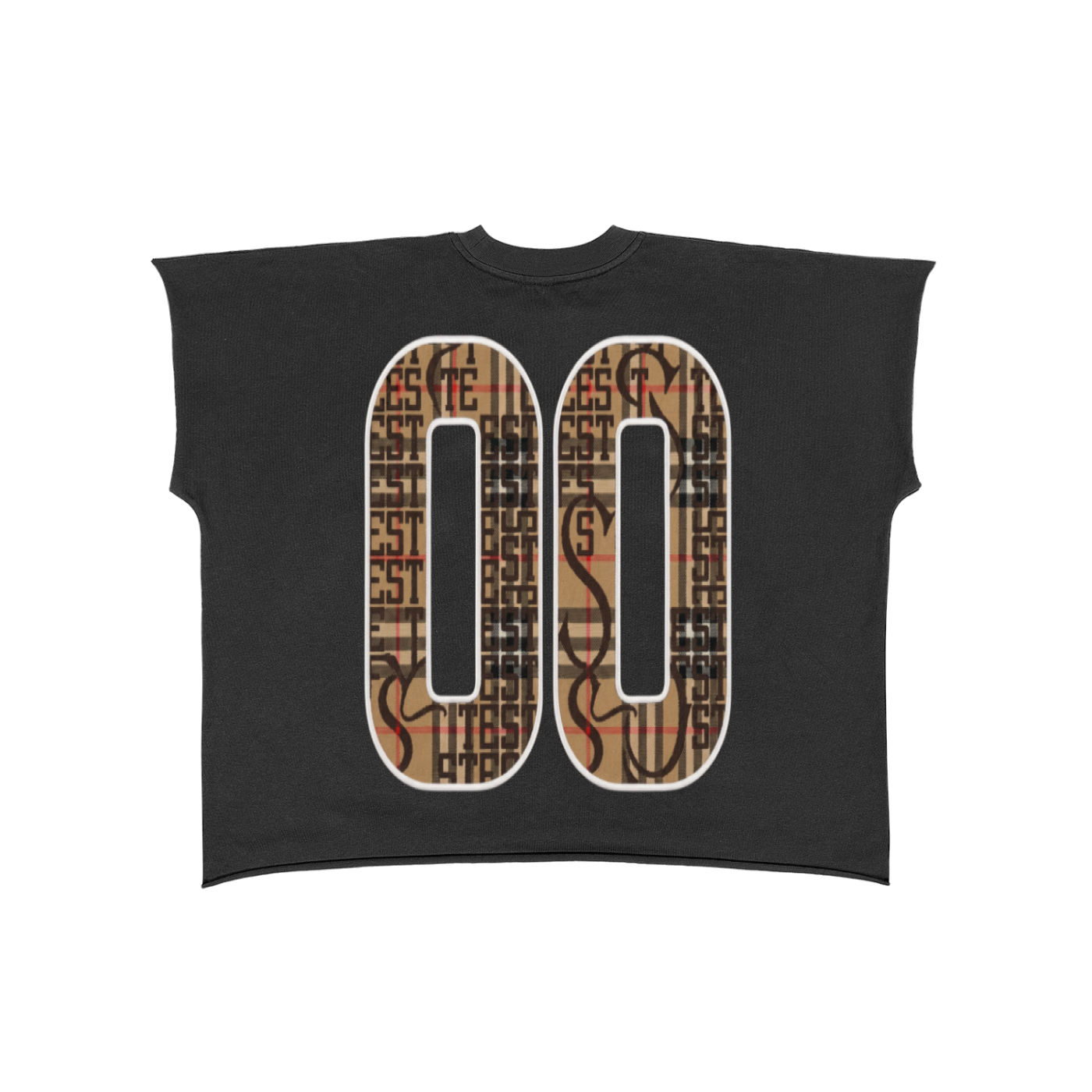 Raw Edge Boxy Non-Shrink T-Shirt