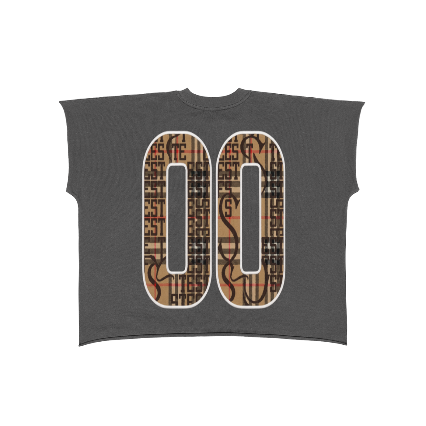 Raw Edge Boxy Non-Shrink T-Shirt